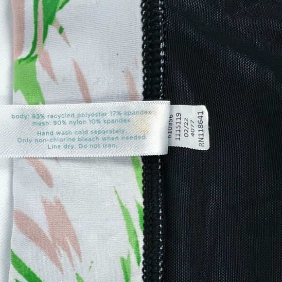 Swim By Cacique Lane Bryant Green Palm Frond Monstera Leaf Bikini Bottom Size 24 - Picture 4 of 4